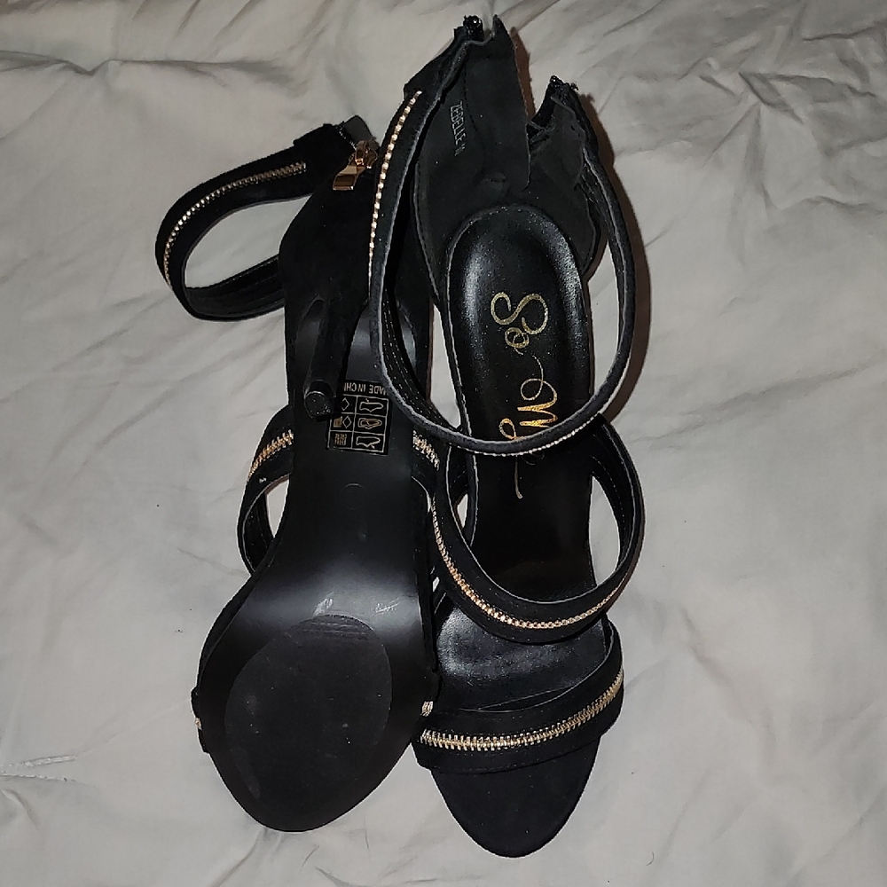 So Me Elegant Black Women's Sandals